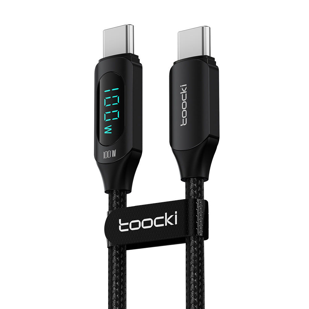 TOOCKI TQ-X03 2m Digital Display Data Cable USB-C to USB-C PD 100W Charging Cord TOOCKI TQ-X03 2m Digital Display Data Cable USB-C to USB-C PD 100W Charging Cord